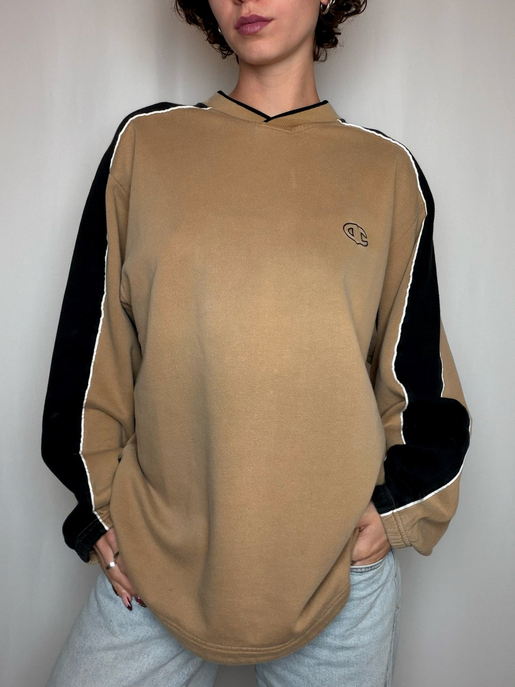 Sweat brun Champion M vintage