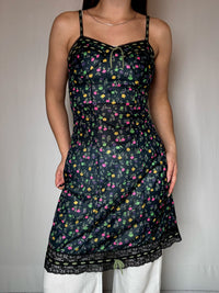 S/M vintage sheer floral dress