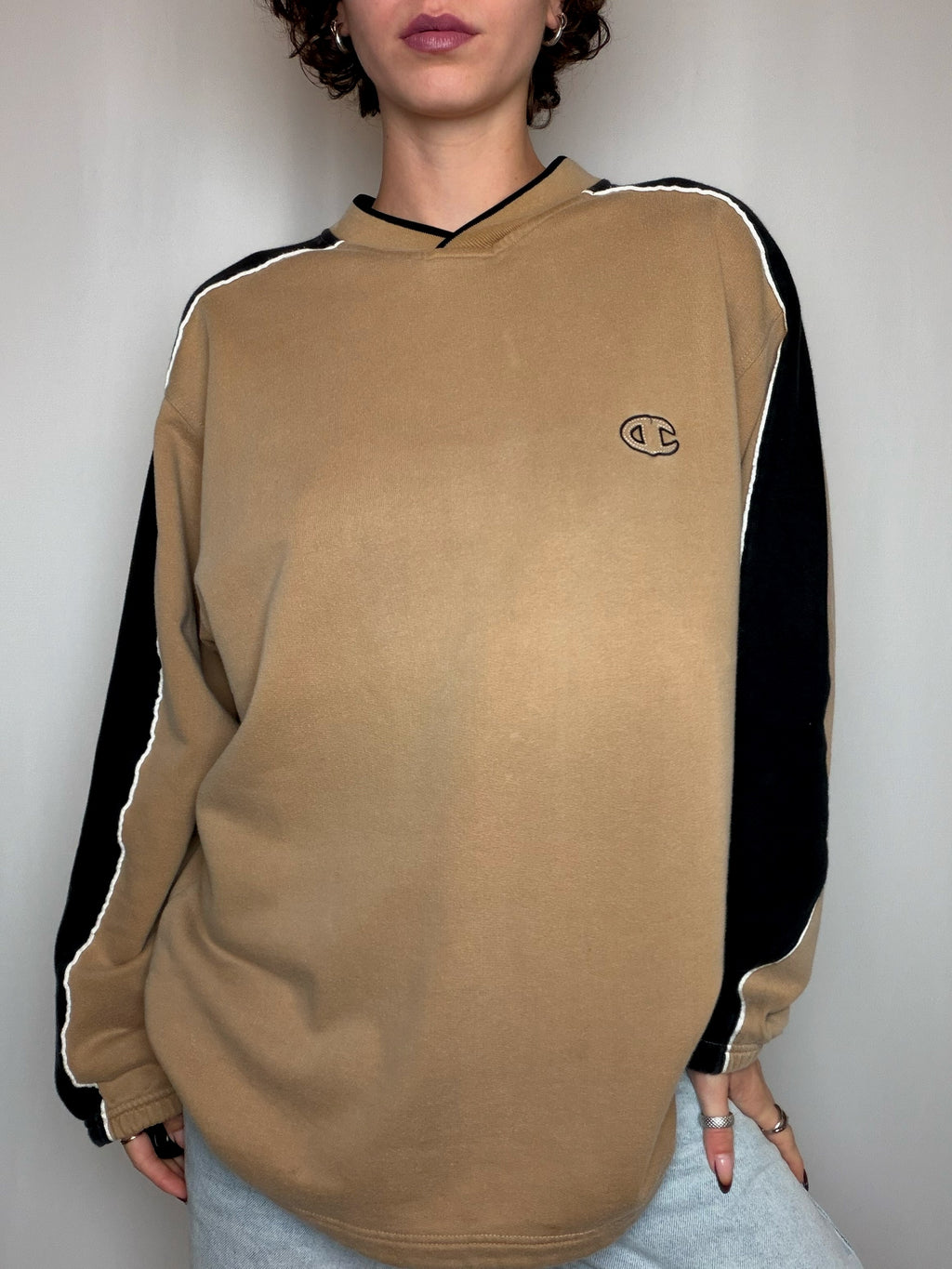 Sweat brun Champion M vintage