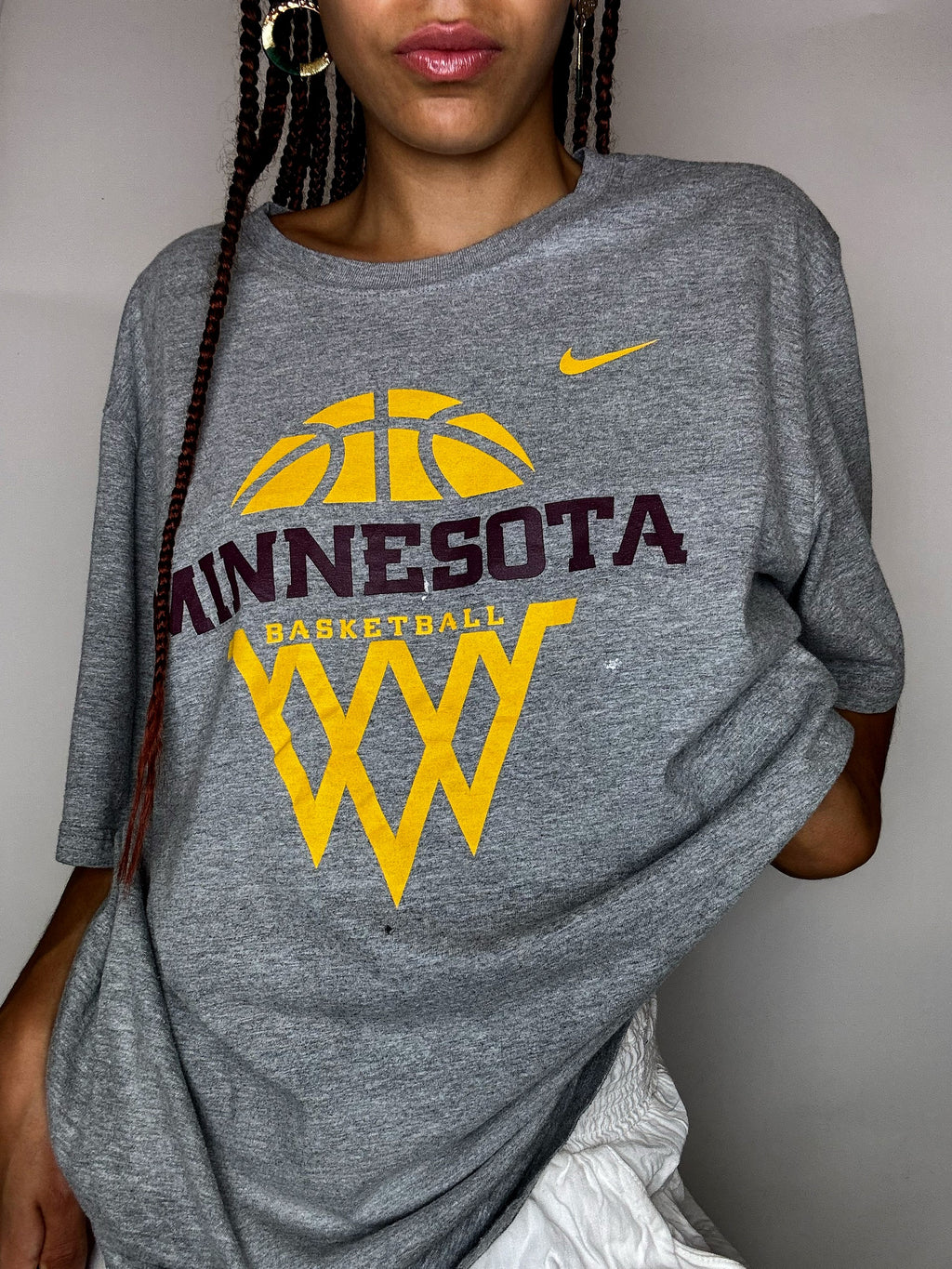 MINNESOTA x NIKE XL Vintage-T-Shirt in Grau