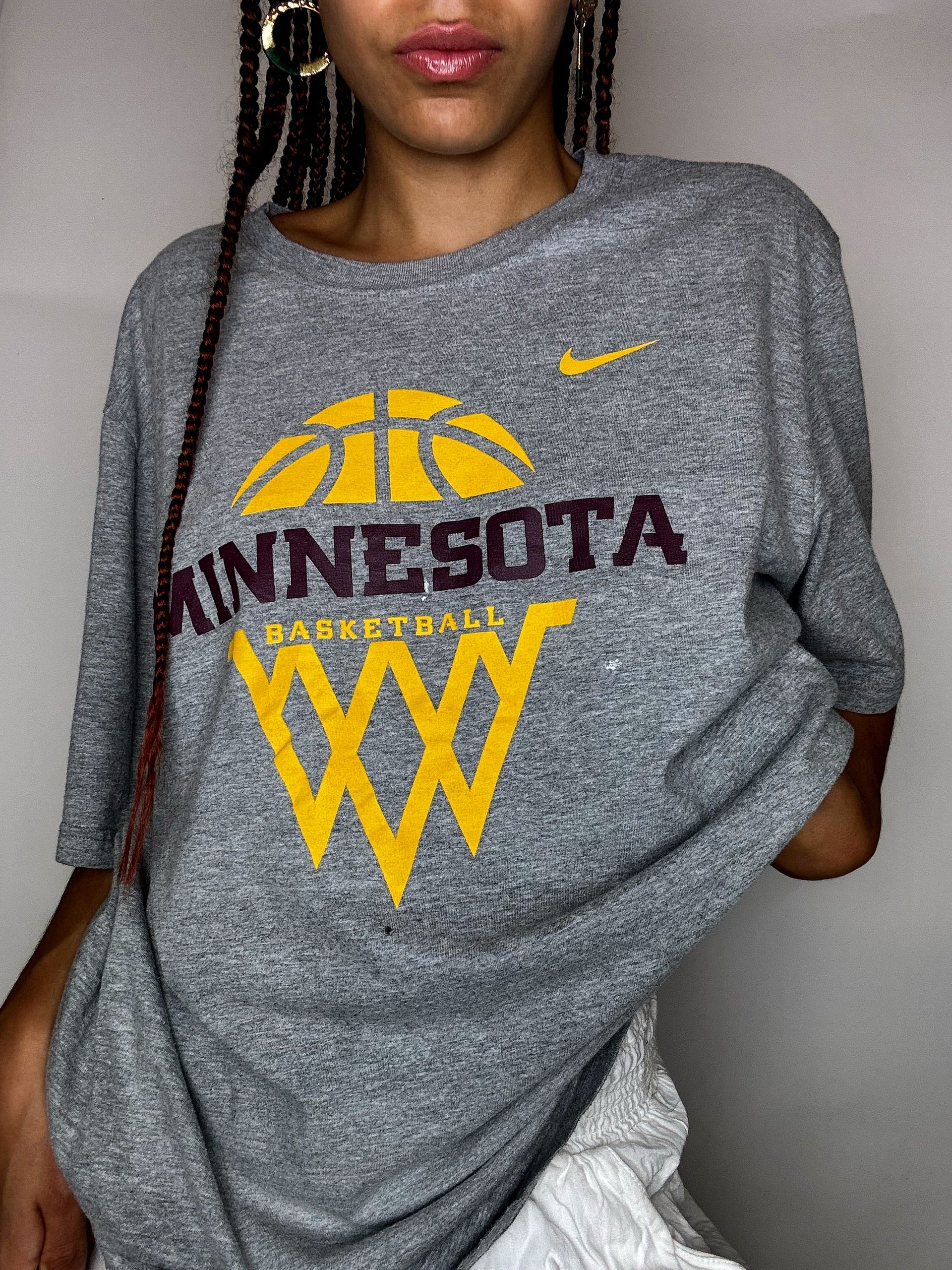 MINNESOTA x NIKE XL Vintage-T-Shirt in Grau