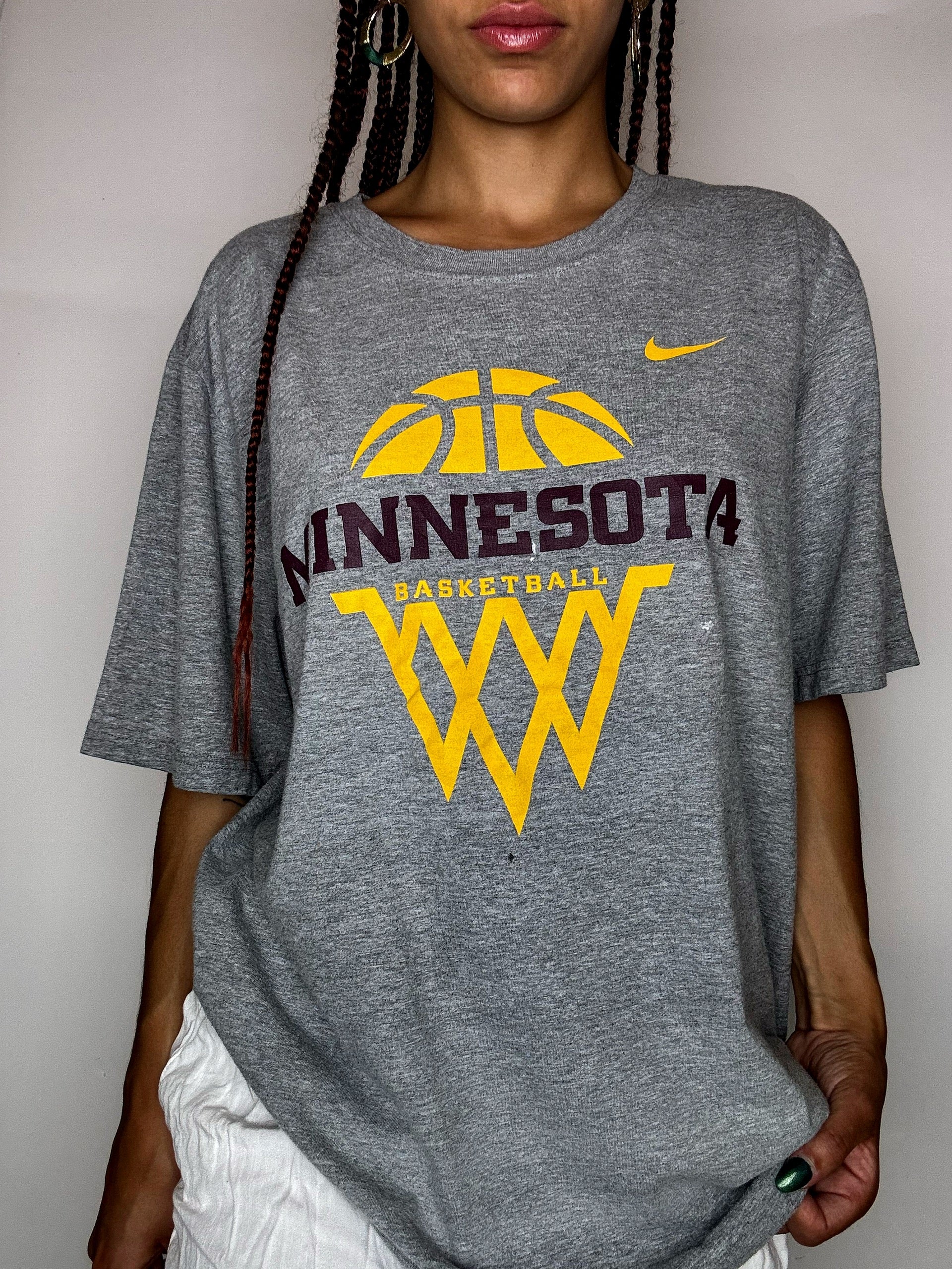 MINNESOTA x NIKE XL Vintage-T-Shirt in Grau