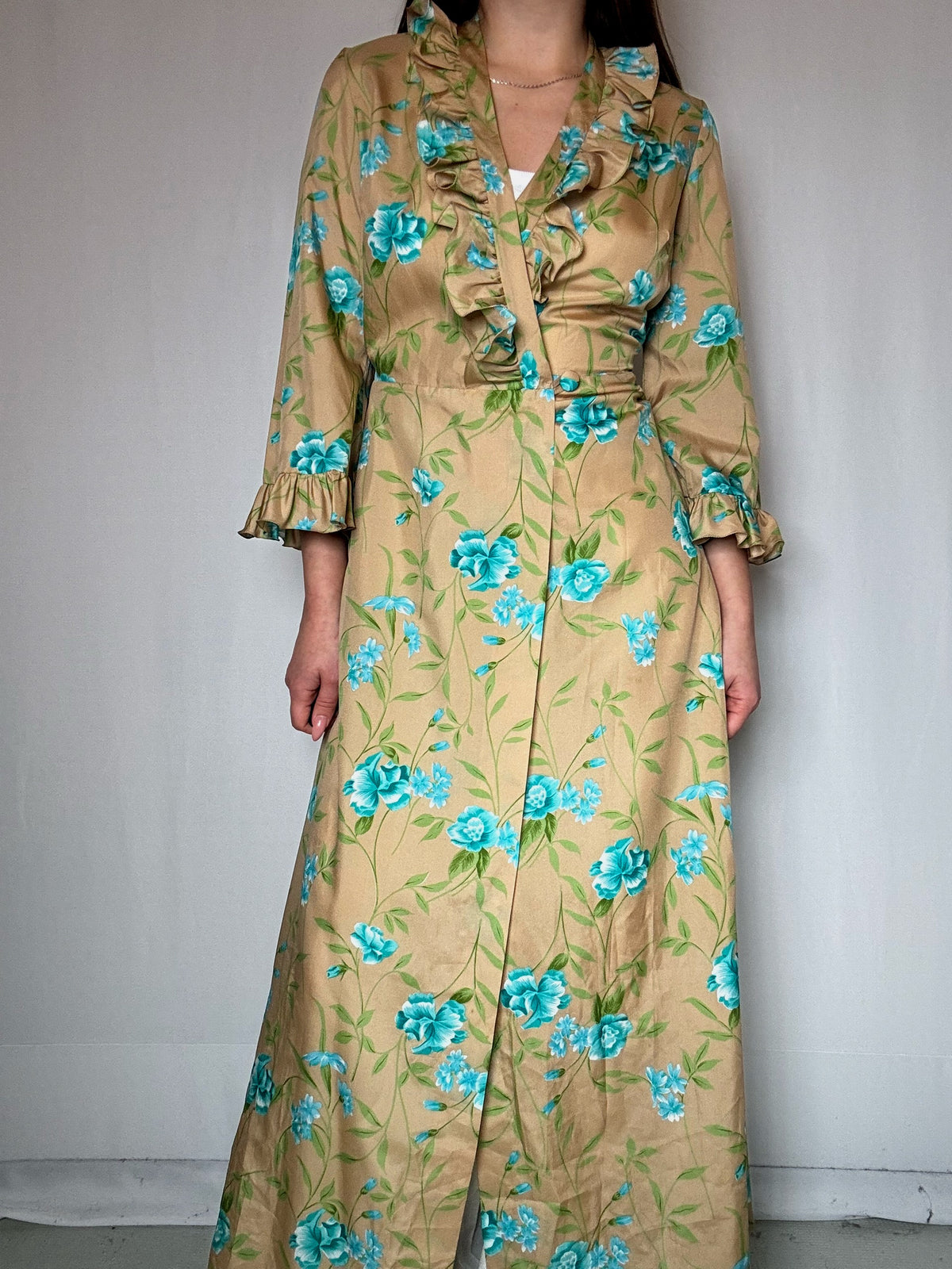 Robe longue portefeuille S/M vintage