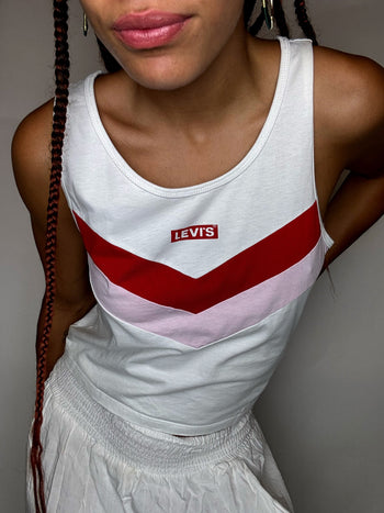 Debardeur blanc LEVI'S XS vintage