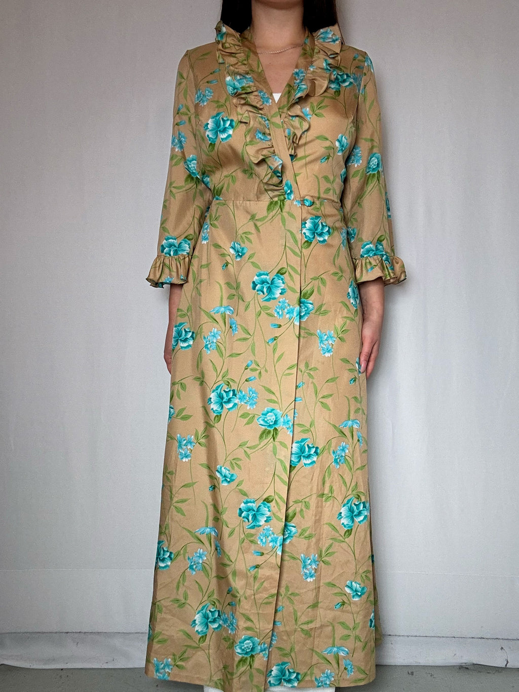 Robe longue portefeuille S/M vintage