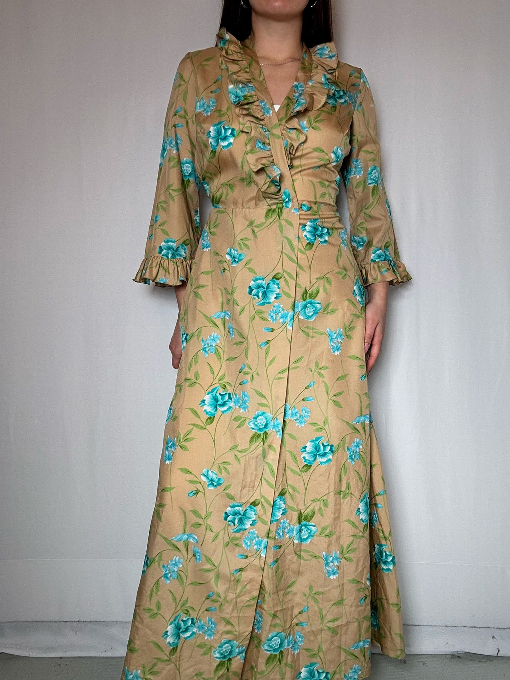 Robe longue portefeuille S/M vintage