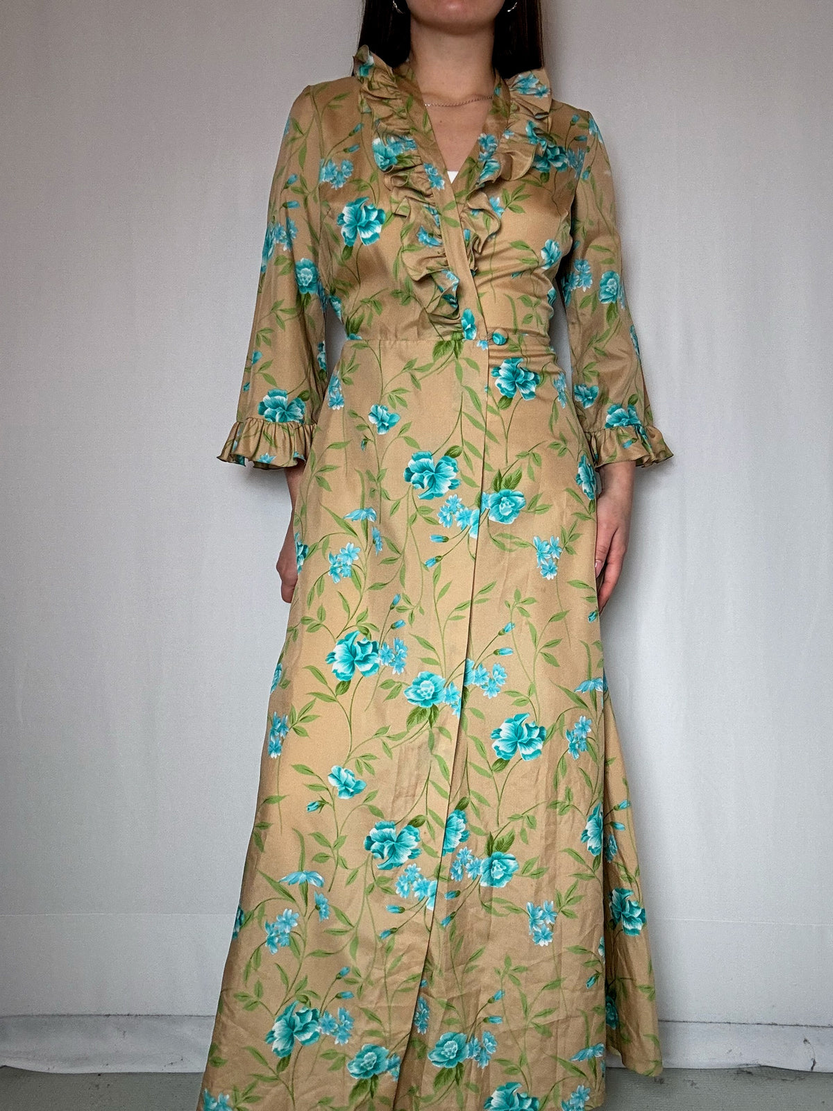 Robe longue portefeuille S/M vintage