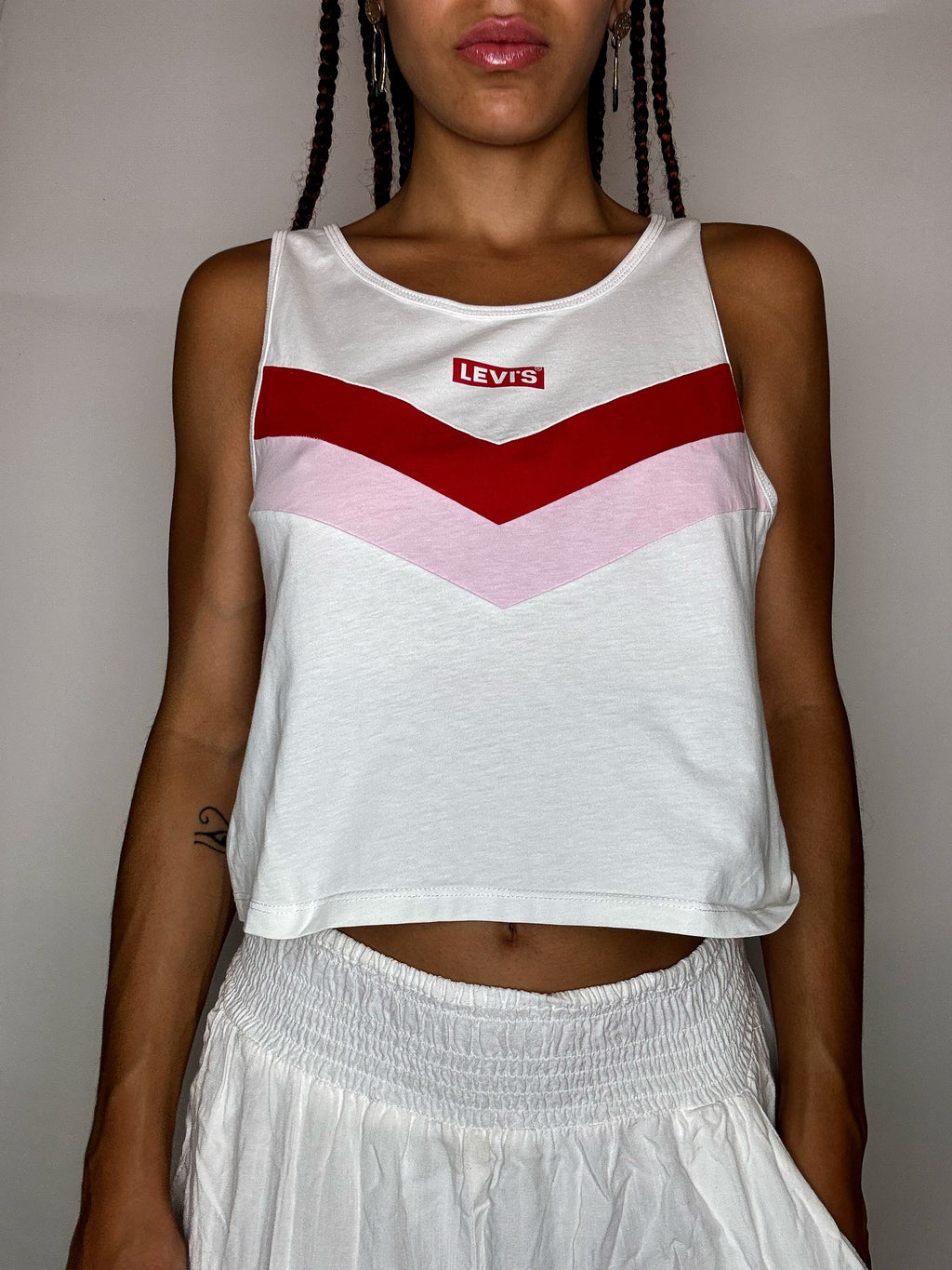 Debardeur blanc LEVI'S XS vintage
