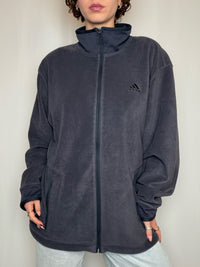 Polaire anthracite Adidas XL vintage