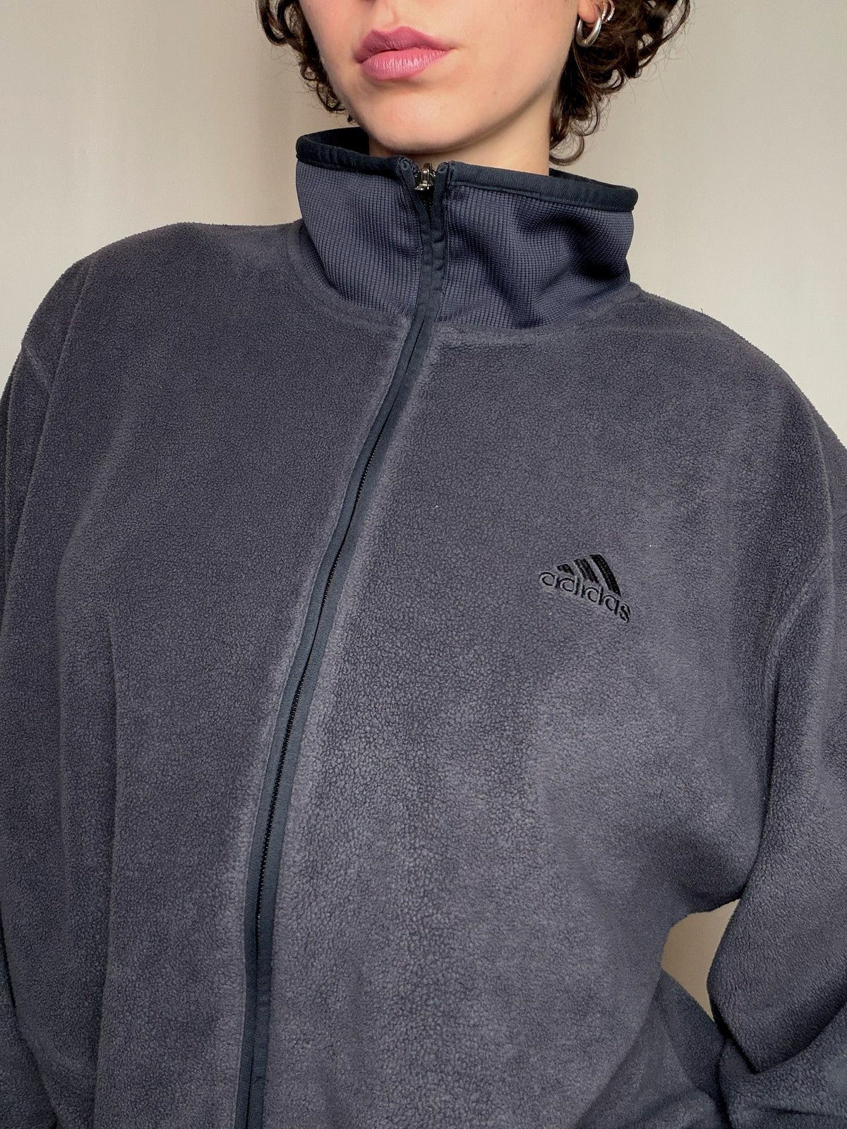 Polaire anthracite Adidas XL vintage