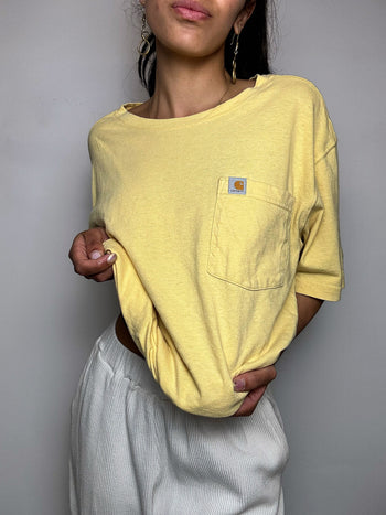 Tee shirt jaune CARHARTT M vintage