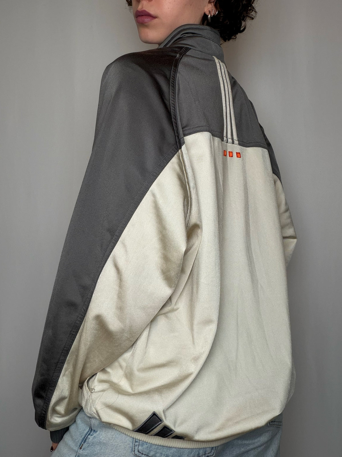 Jacket de sport bicolore Adidas L vintage