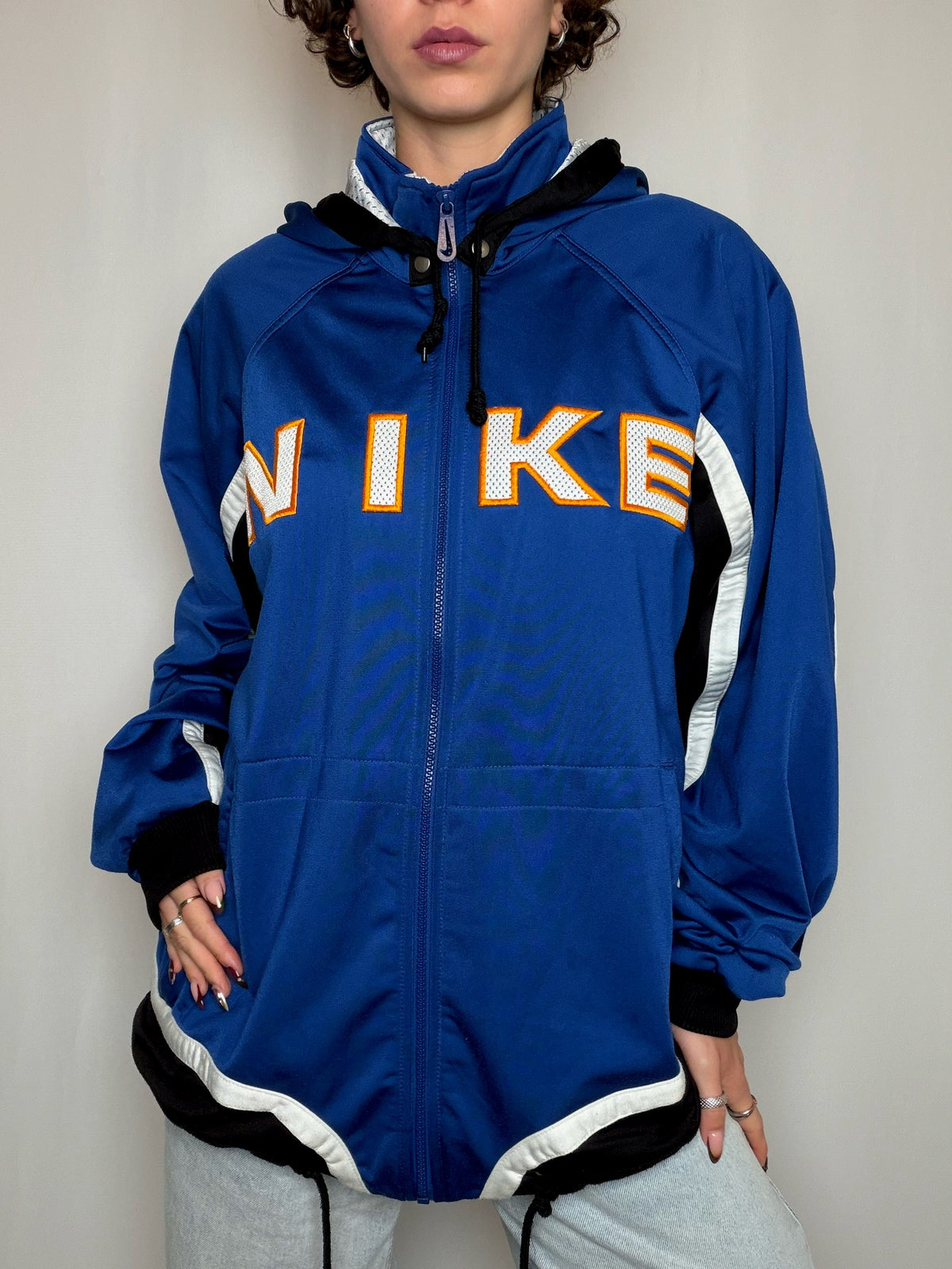 Jacket de sport bleue Nike L vintage