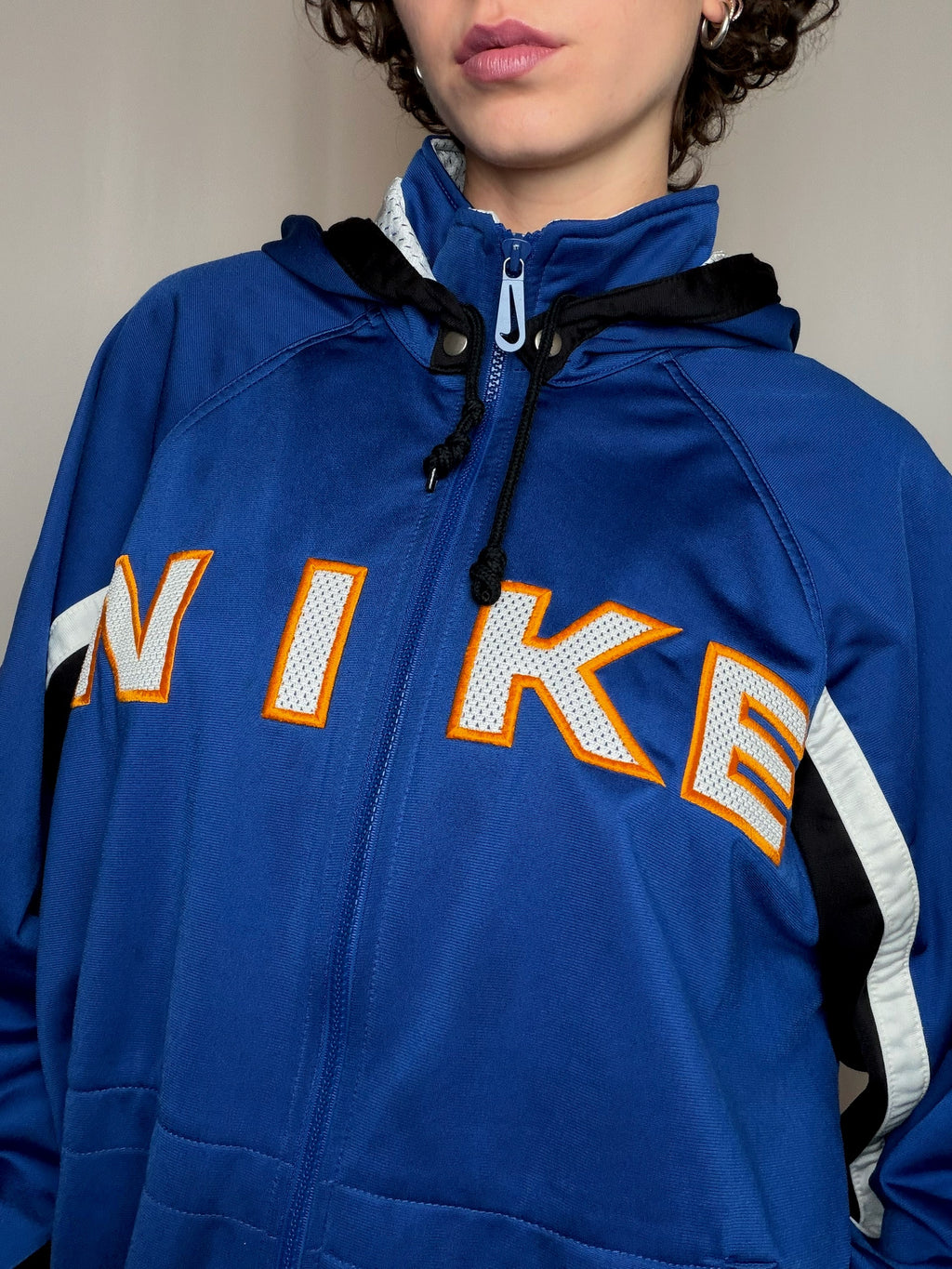 Jacket de sport bleue Nike L vintage