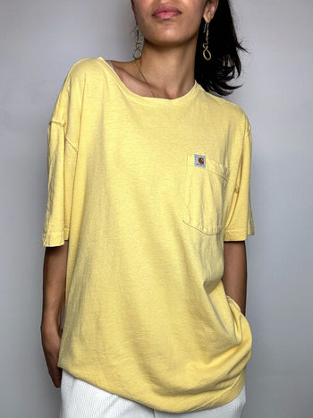 Tee shirt jaune CARHARTT M vintage