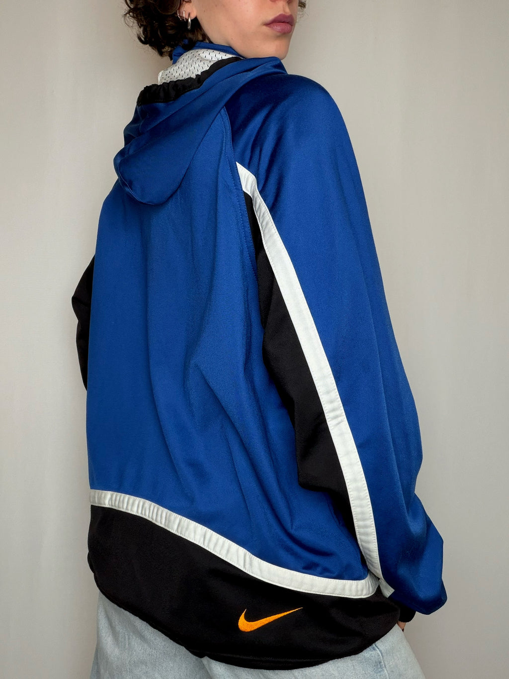 Jacket de sport bleue Nike L vintage