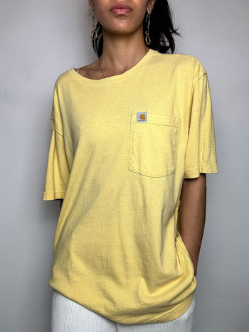 Tee shirt jaune CARHARTT M vintage
