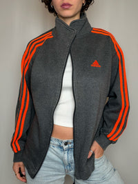 Jacket de sport grise Adidas M vintage