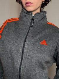 Jacket de sport grise Adidas M vintage