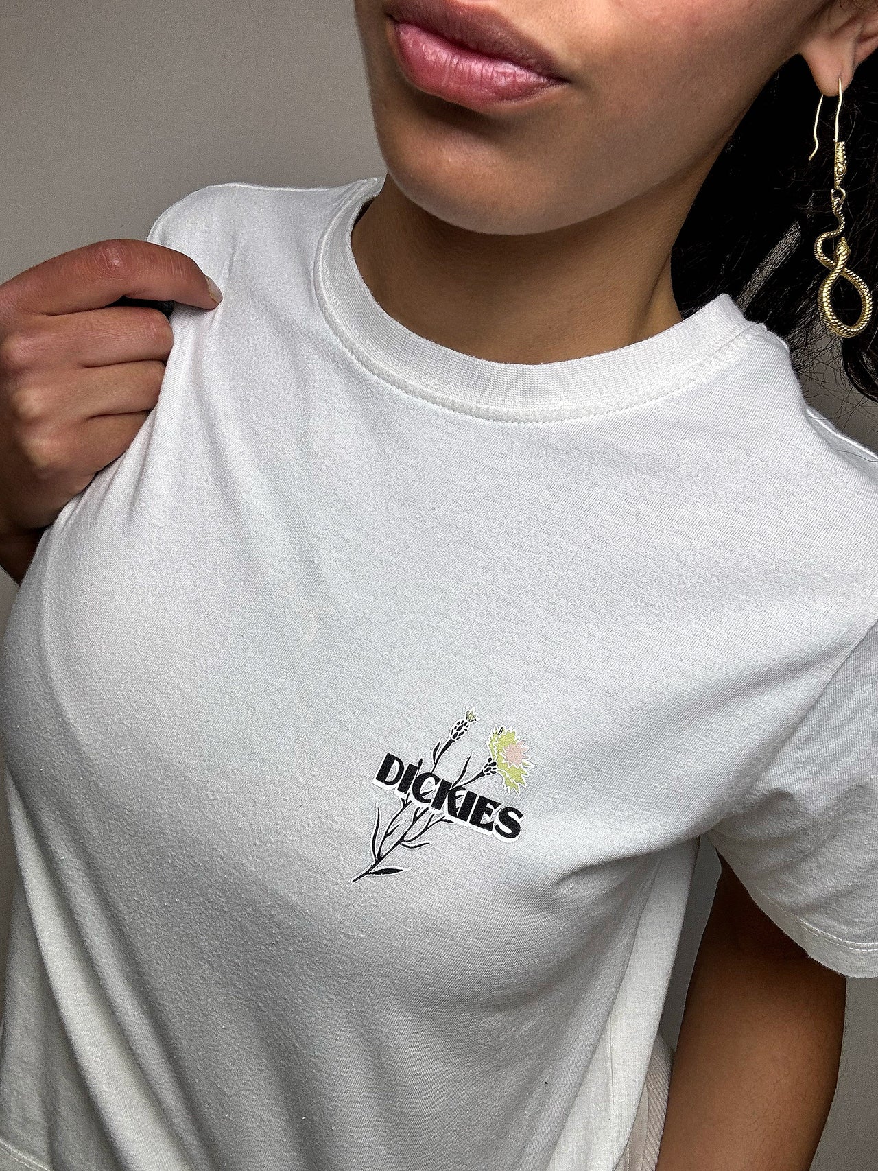 Tee shirt court blanc DICKIES S vintage