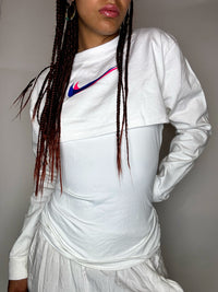 Tee shirt à manches longues crop NIKE S vintage