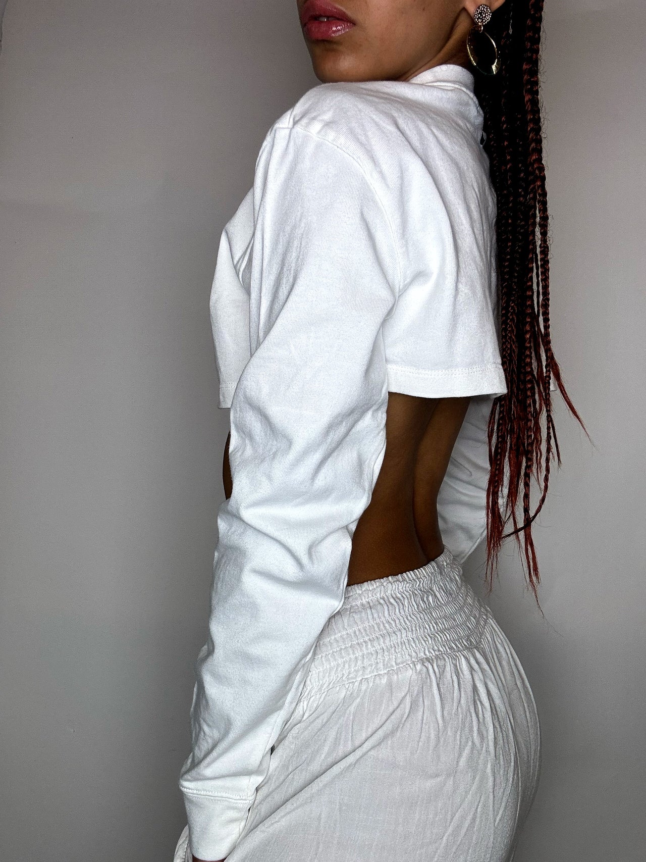 Tee shirt à manches longues crop NIKE S vintage