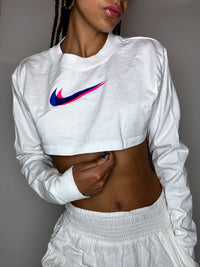 Tee shirt à manches longues crop NIKE S vintage