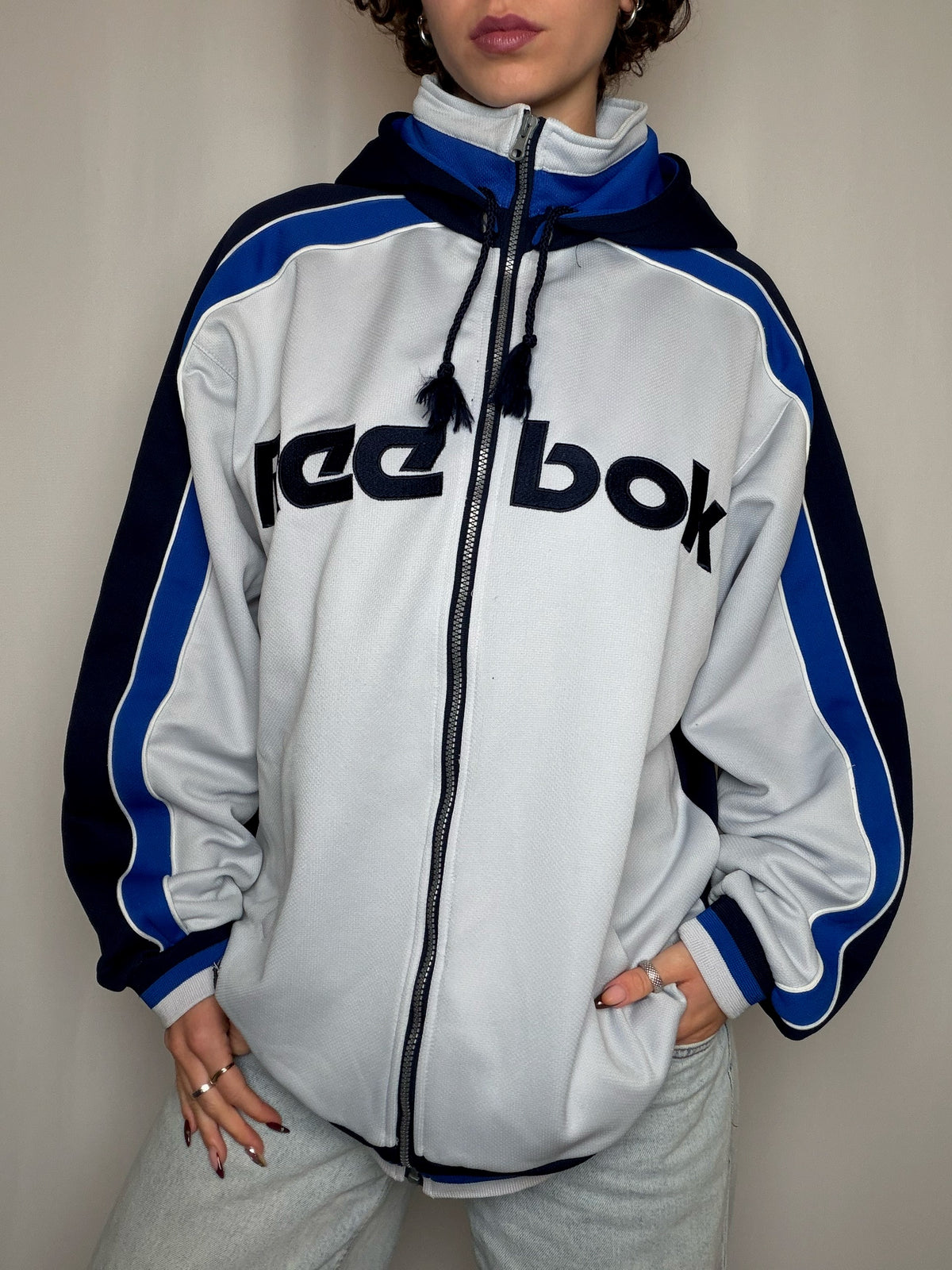 Jacket de sport bicolore Reebok L vintage