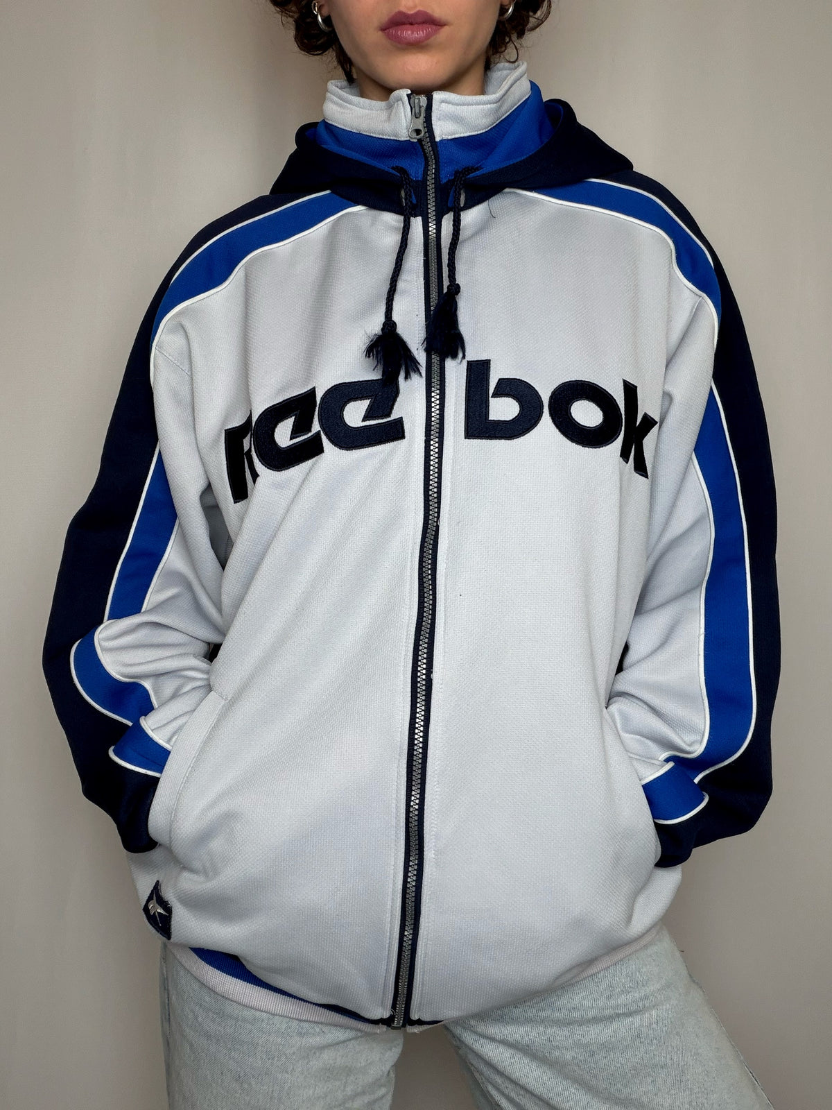 Jacket de sport bicolore Reebok L vintage