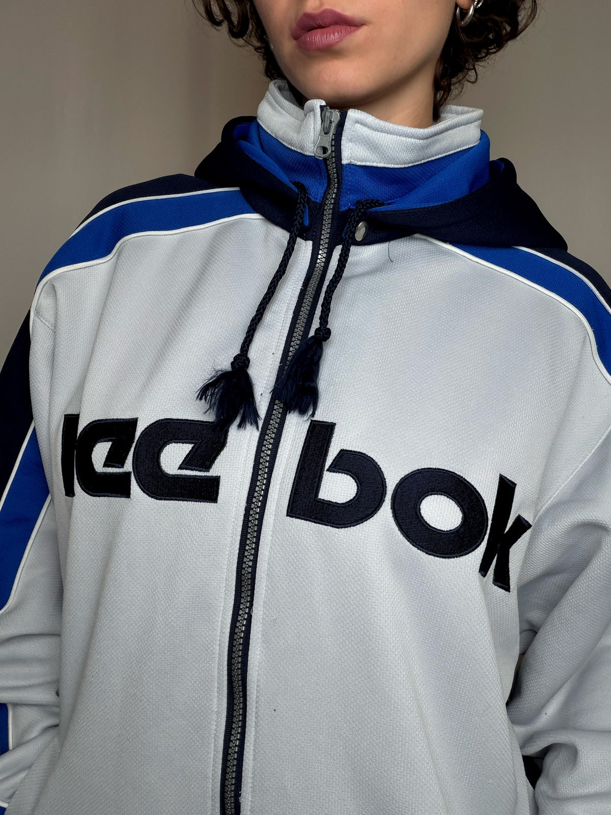 Jacket de sport bicolore Reebok L vintage