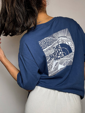 Tee shirt bleu THE NORTH FACE XL vintage