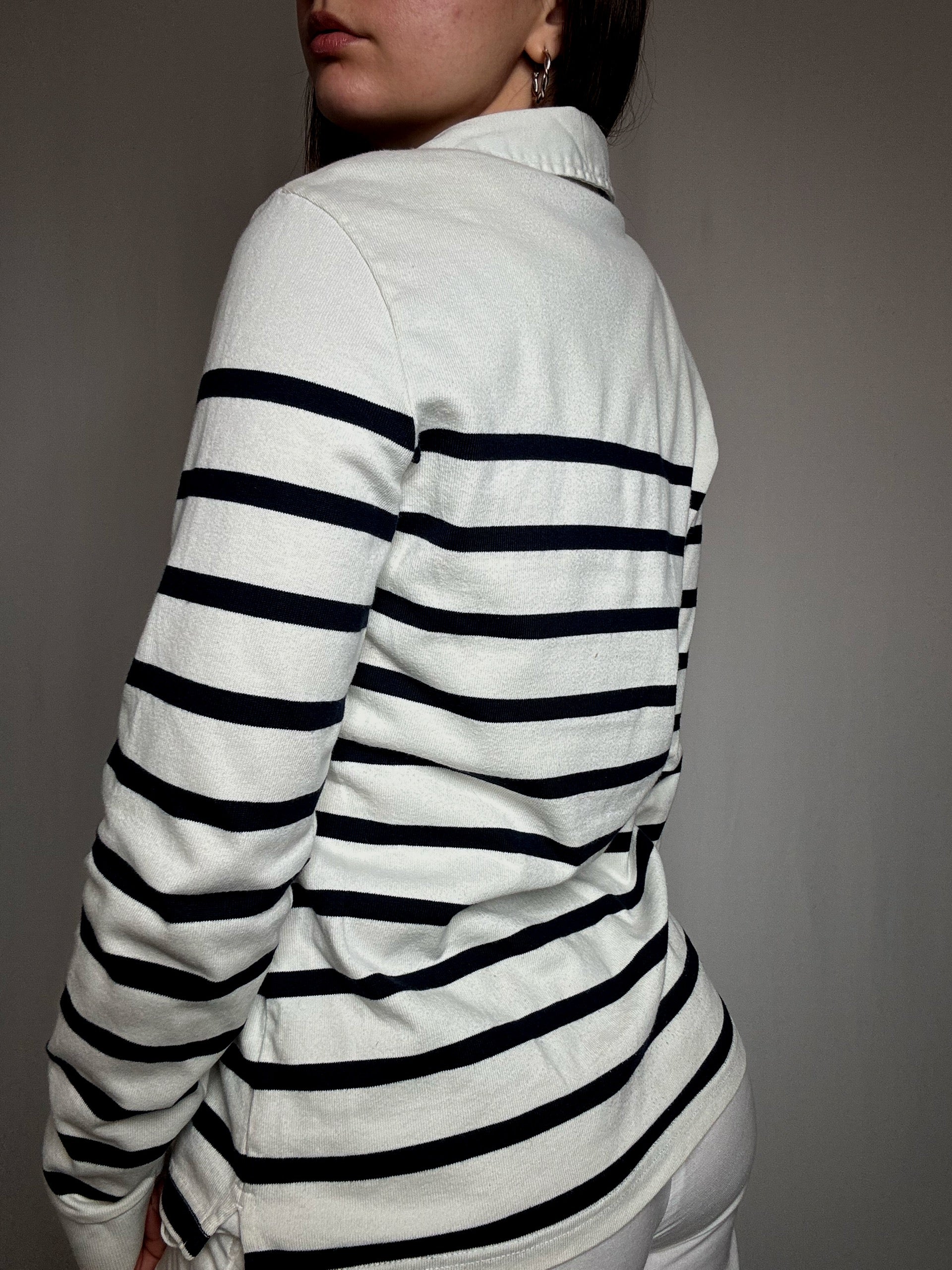 Polo rayé Tommy Hilfiger M vintage