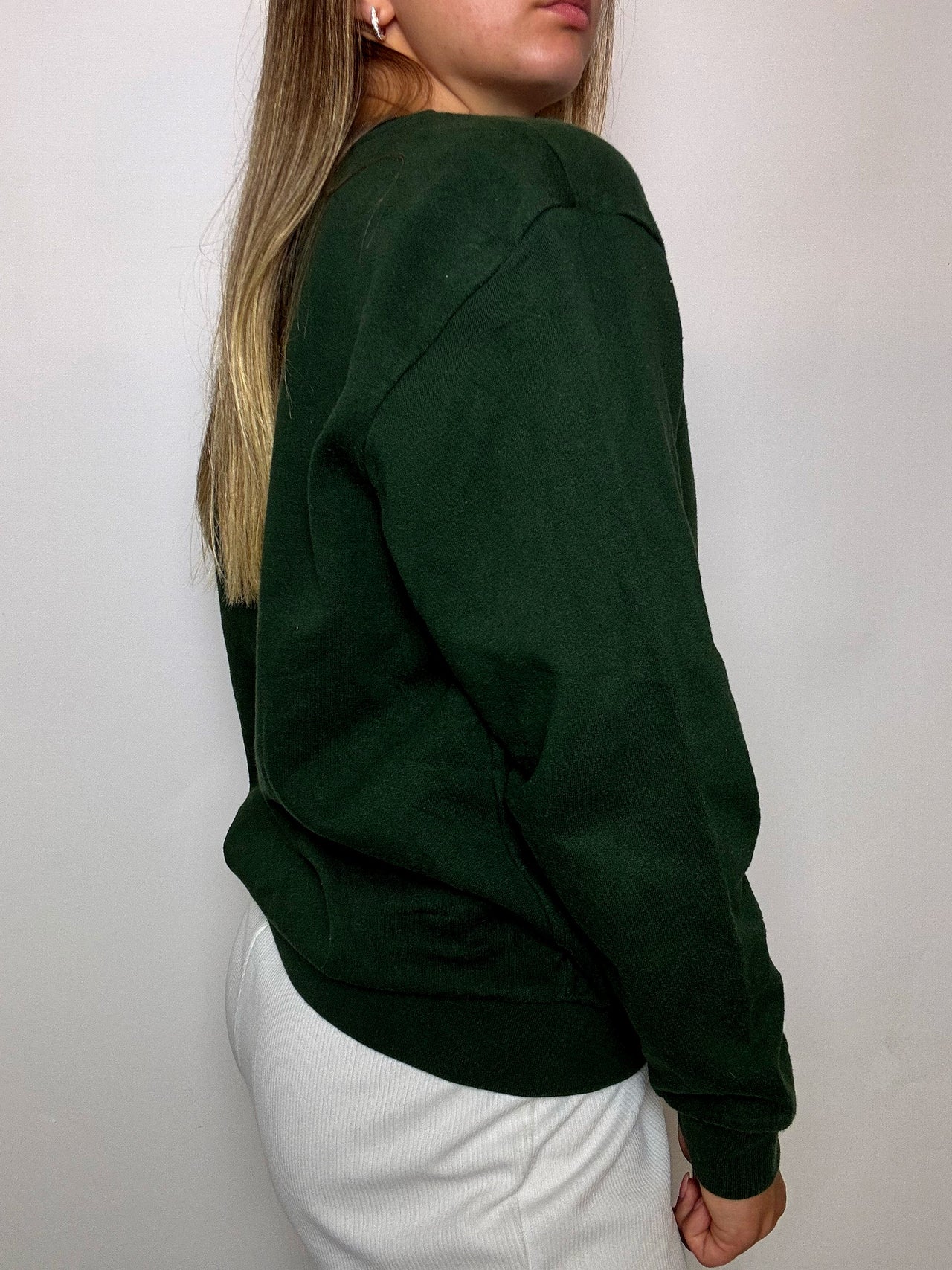Sweat vert bouteille VANS M vintage