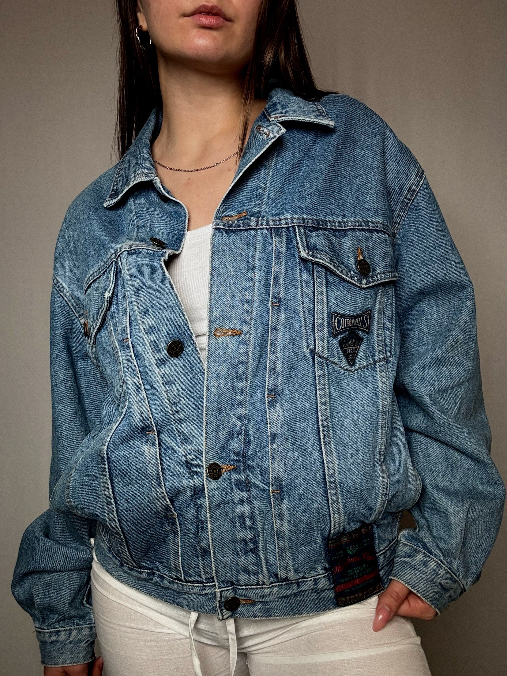 Veste en jean oversized M vintage