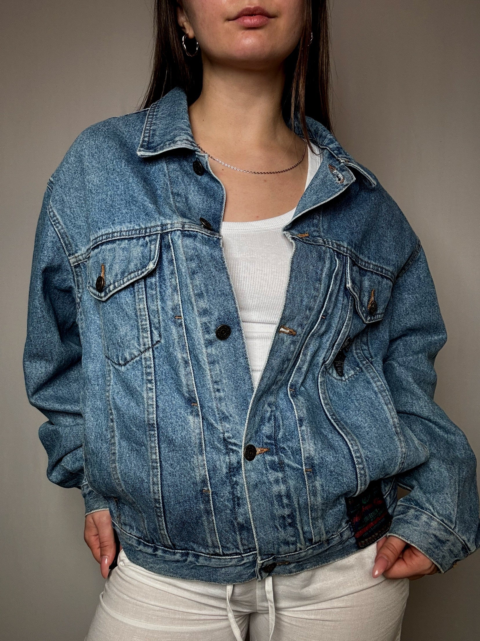 Veste en jean oversized M vintage