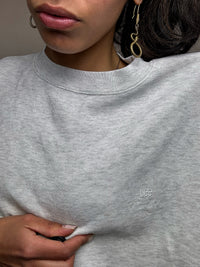 Sweat col rond gris LEE COOPER M vintage