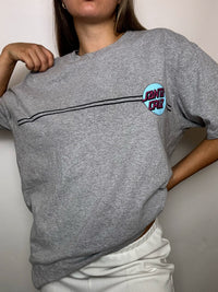 Vintage SANTA CRUZ gray T-shirt XL