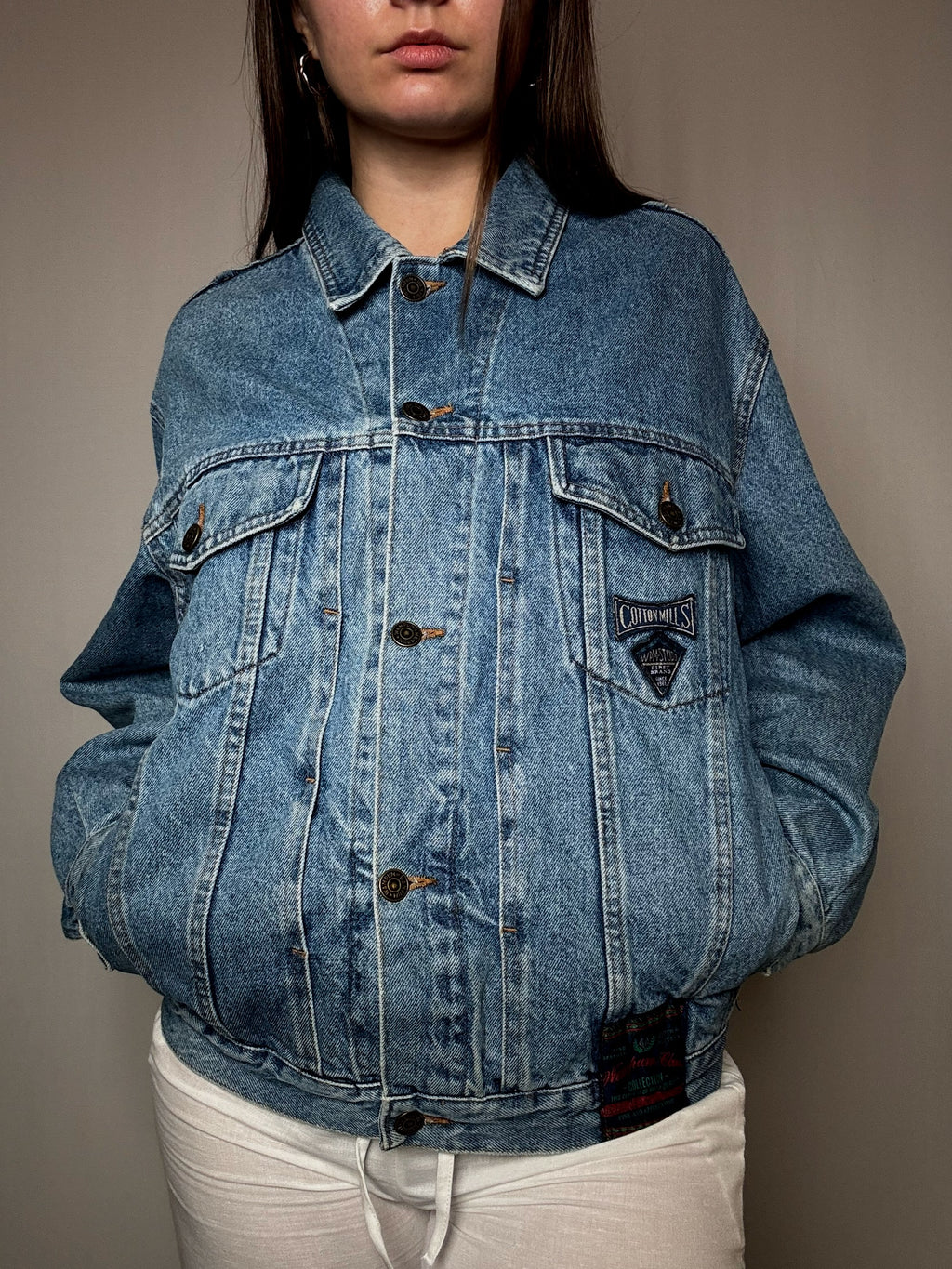 Veste en jean oversized M vintage