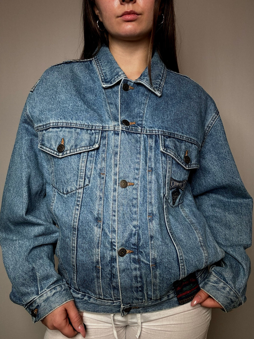 Veste en jean oversized M vintage