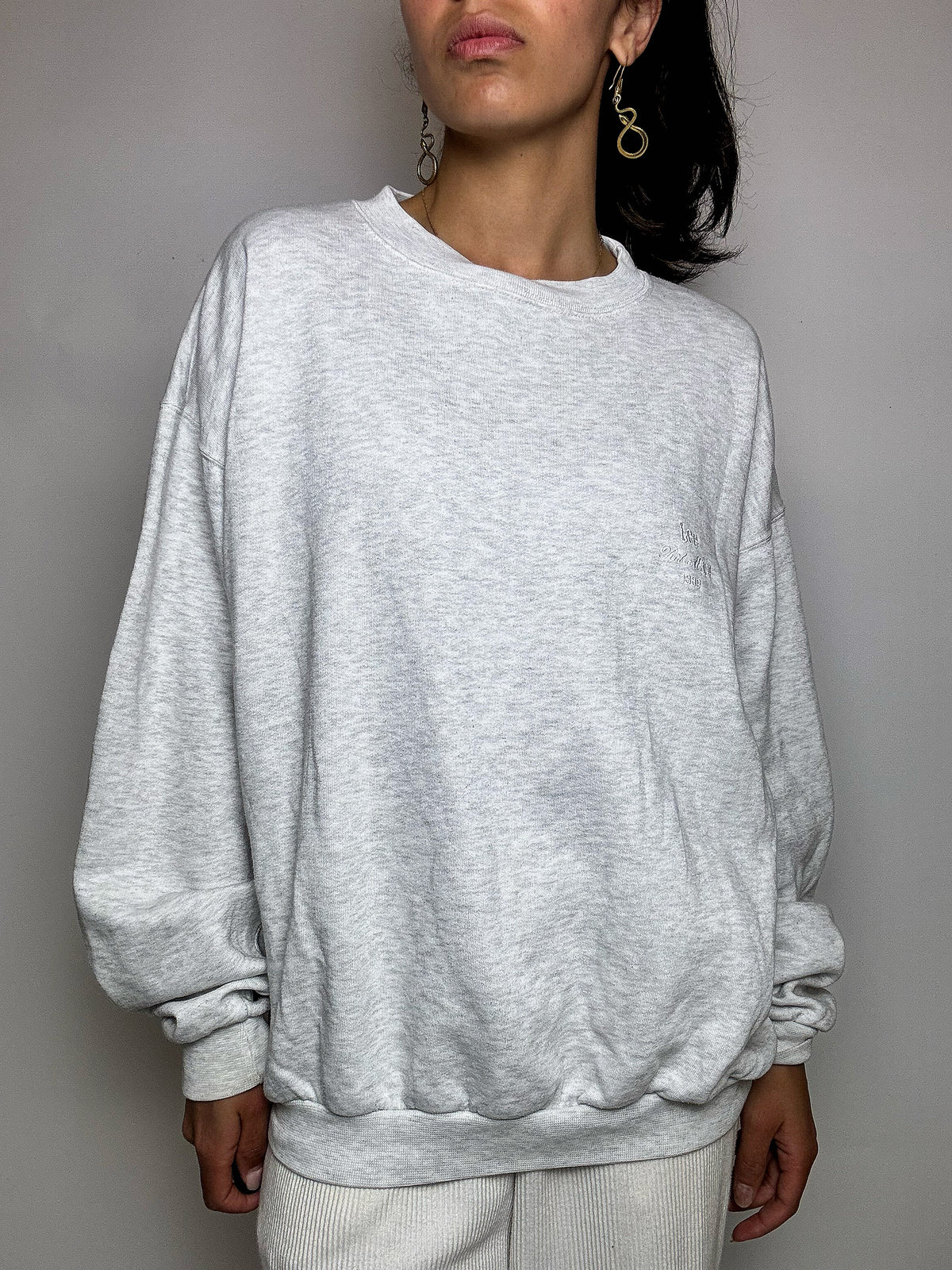 Sweat col rond gris LEE COOPER M vintage