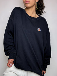 Beiges Sweatshirt mit Rundhalsausschnitt im Vintage-Stil