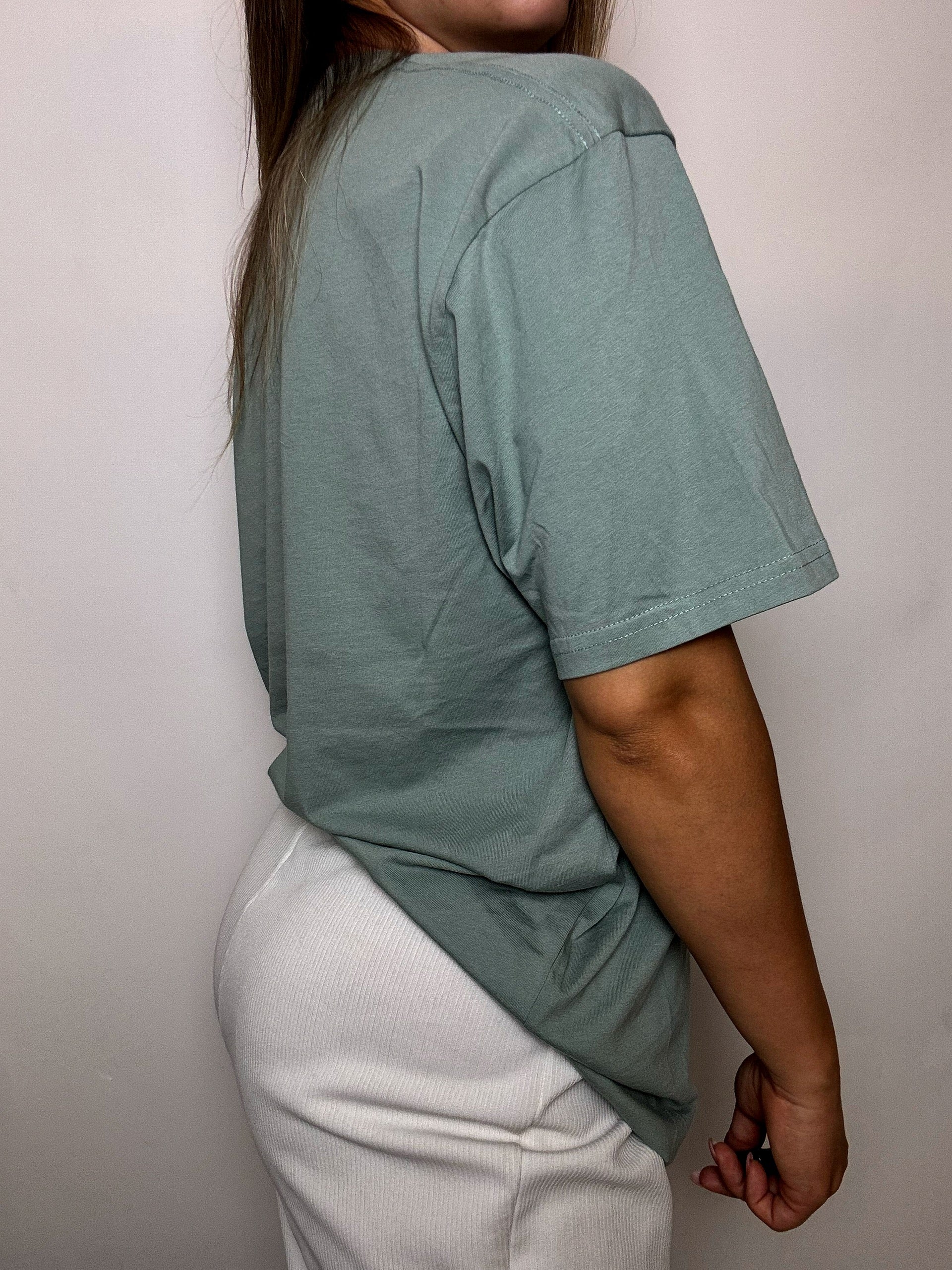 Vintage Vans T-Shirt, Größe L, türkis