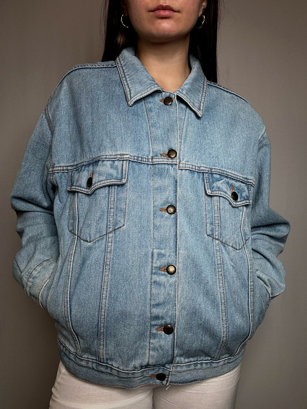 Veste en jean oversized M vintage