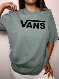 Vintage Vans T-Shirt, Größe L, türkis