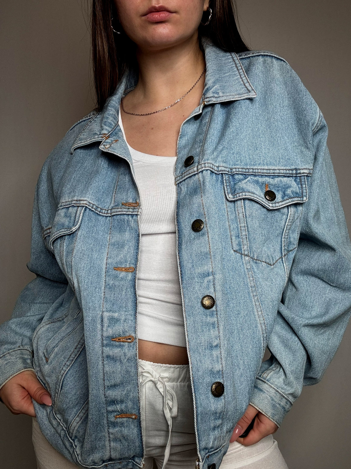 Veste en jean oversized M vintage