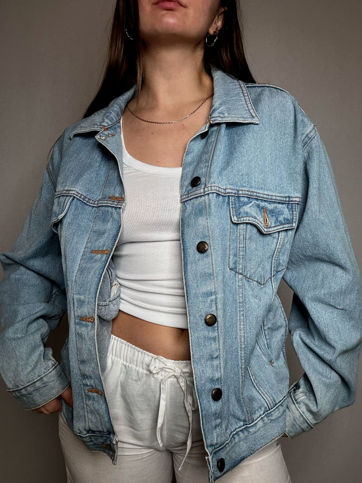 Veste en jean oversized M vintage