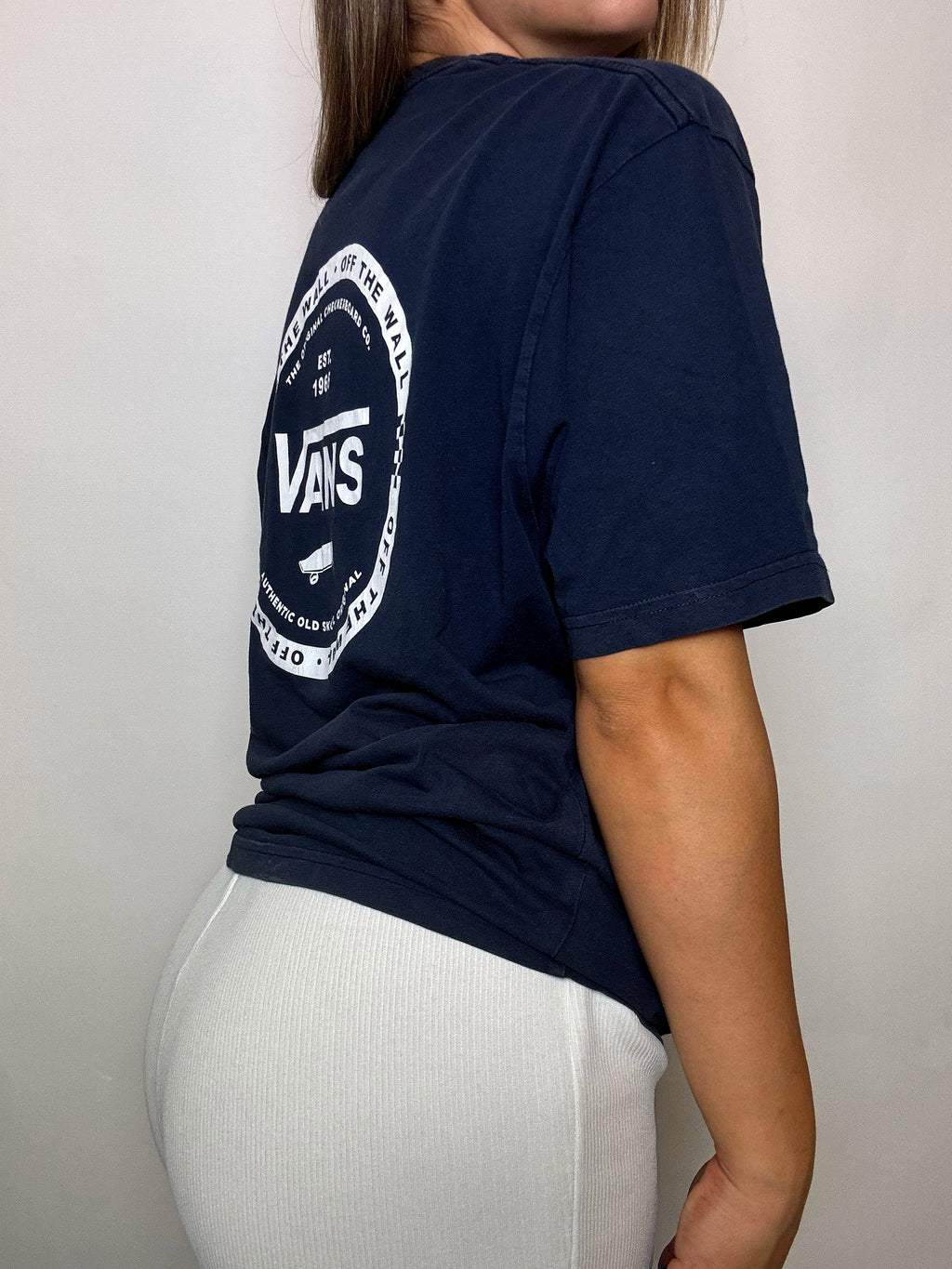 VANS L Vintage-T-Shirt in Marineblau