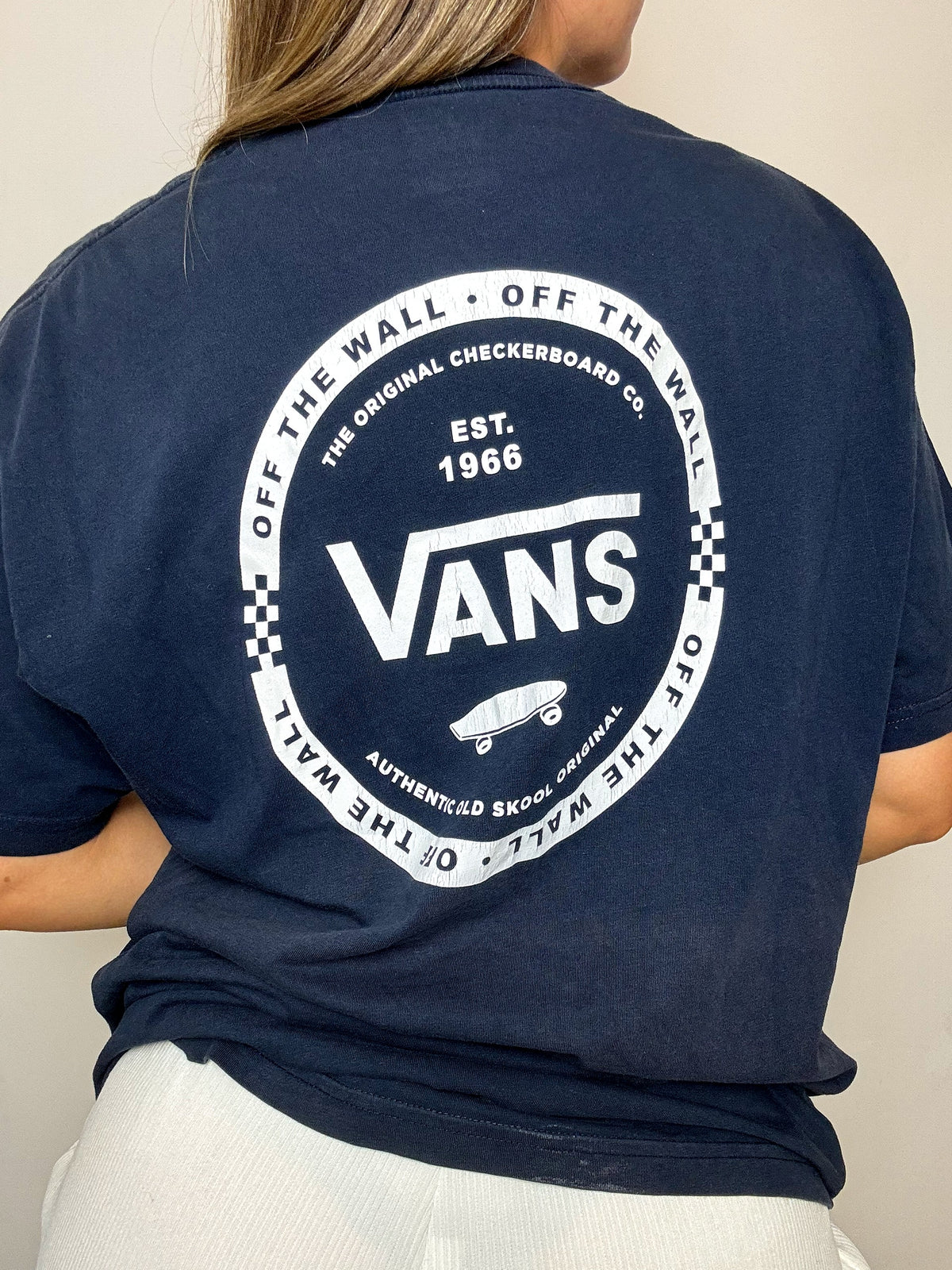 Tee shirt marine VANS L vintage