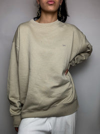 Sweat col rond beige LEE COOPER M vintage
