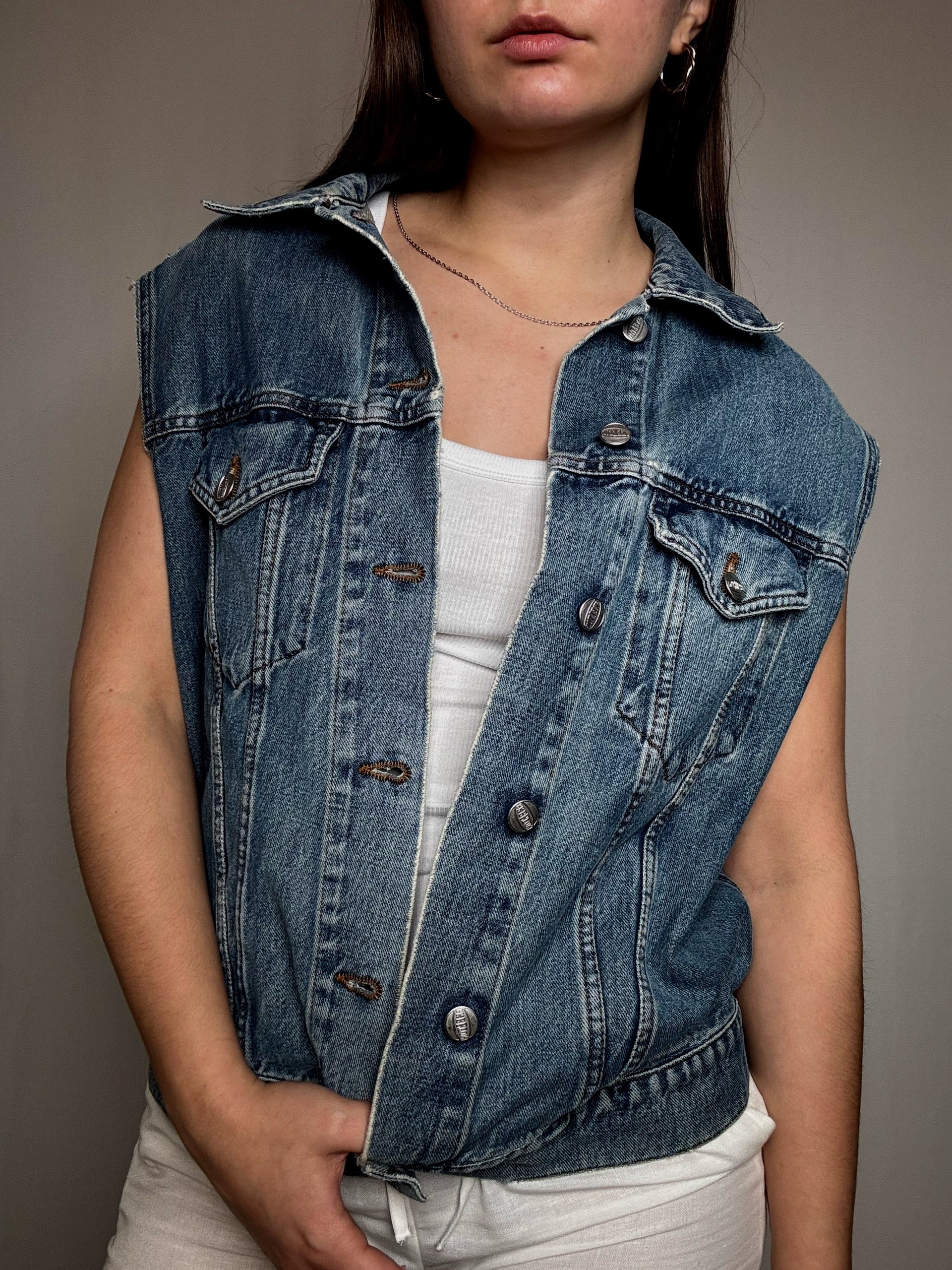 Gilet en denim L vintage